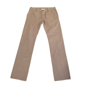 Raleigh Denim Jones Canvas Pants Sz 34 Handcrafted Americana Heritage Khaki Tan
